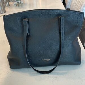 Kate Spade Black Leather tote Handbag